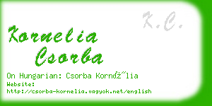 kornelia csorba business card